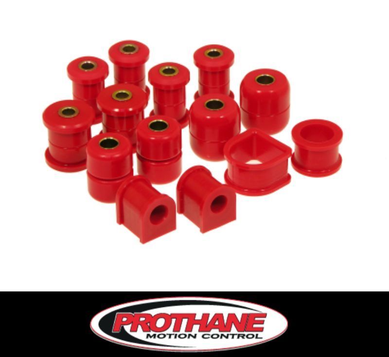 PROTHANE トヨタ MR2 AW10 AW11 1.6L 1984~1989年 強化 ウレタン ブッシュ トータル キット 18-2008 レッド 赤 コントロールアーム ストラットアーム スタビライザー フロント リア