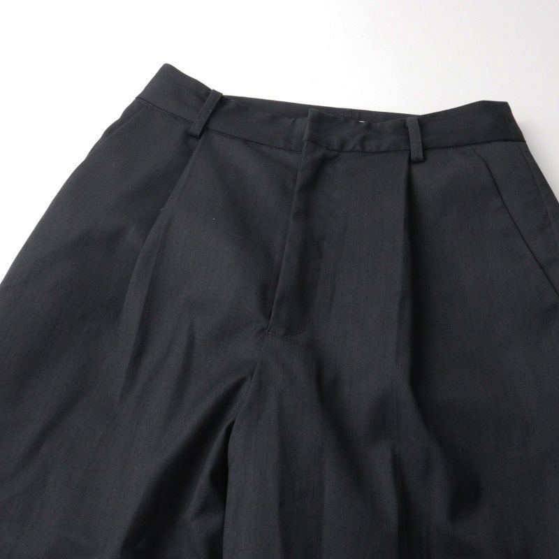 アングリッド Ungrid センタープレスルーズパンツ M ブラック