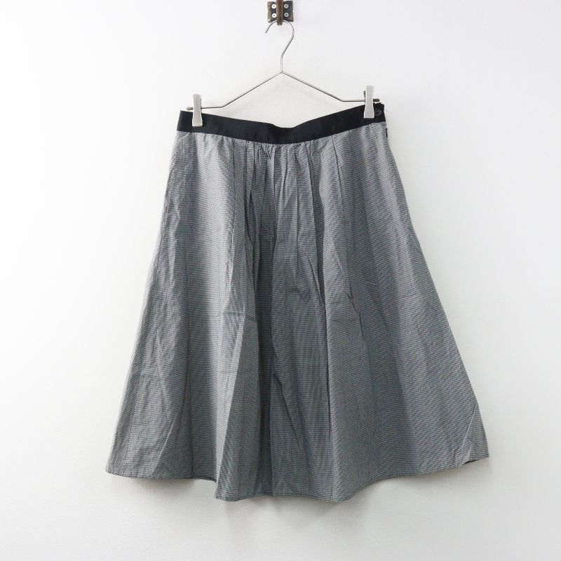 hiro 0125さま専用です。ラージチェックスカート　マーガレットハウエル Archive MARGARET HOWELL MICRO GINGHAM flared skirt gray 3