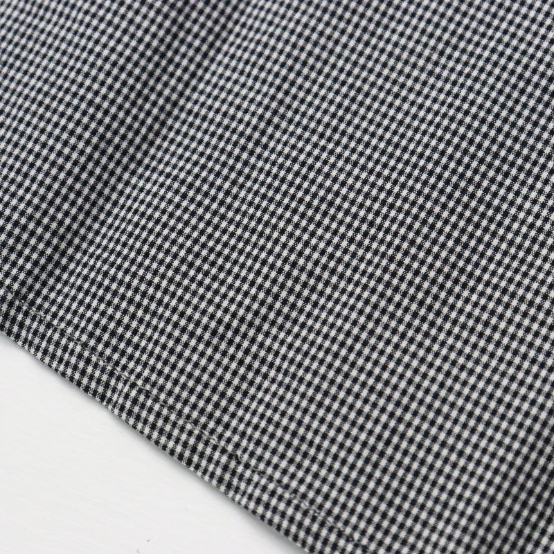Archive MARGARET HOWELL MICRO GINGHAM flared skirt gray 3