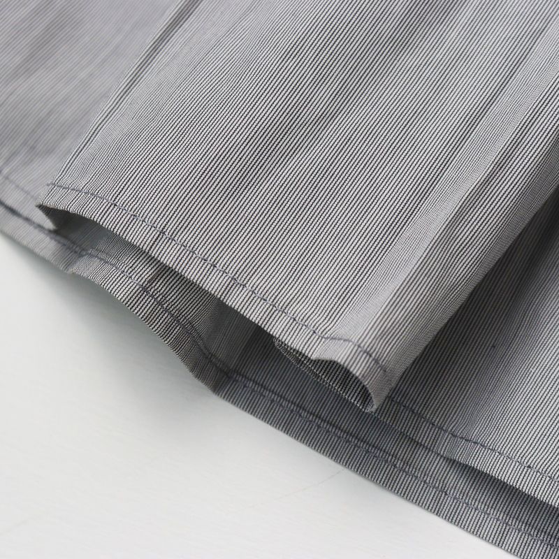 Archive MARGARET HOWELL cotton gather flared skirt gray 3