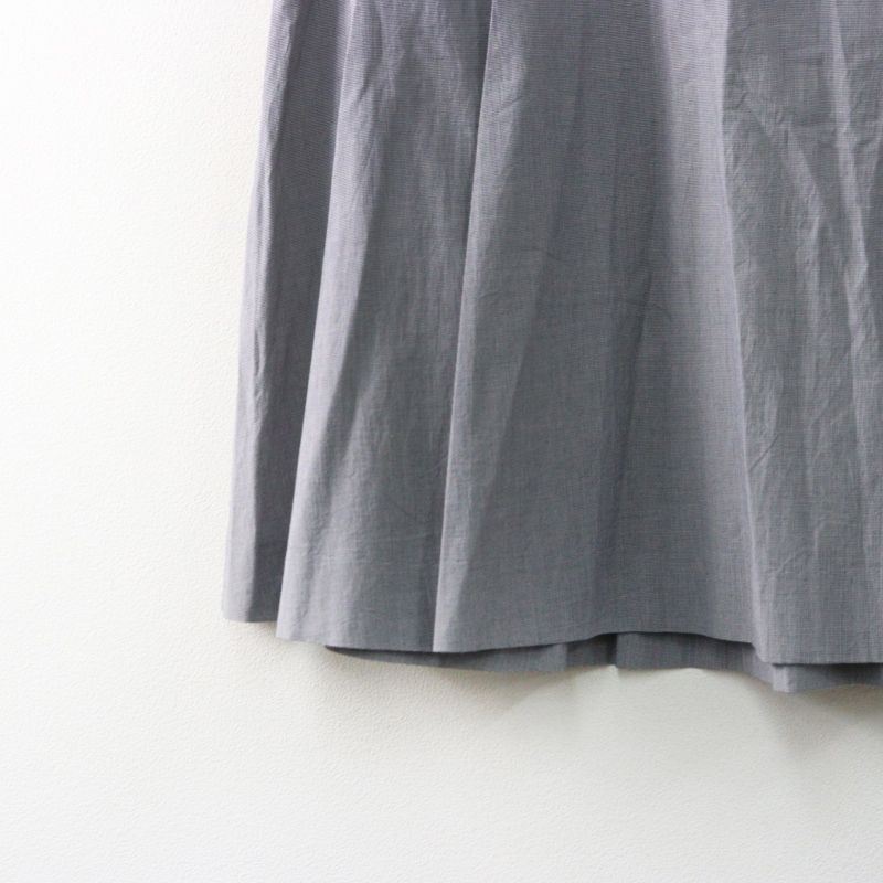 Archive MARGARET HOWELL cotton 2tack flared skirt gray 1
