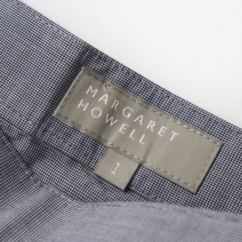 Archive MARGARET HOWELL cotton 2tack flared skirt gray 1