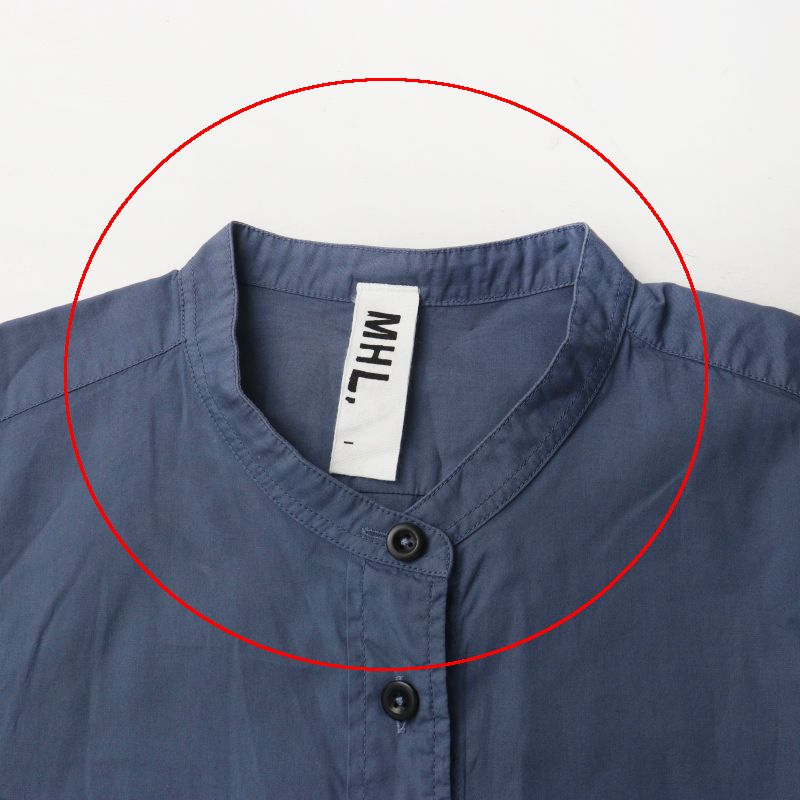 MHL MARGARET HOWELL マーガレットハウエル GARMENT DYE BASIC POPLIN
