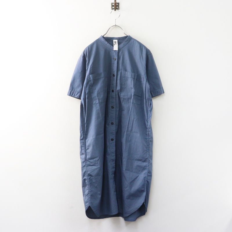 マーガレットハウエル　シャツワンピース MHL MARGARET HOWELL マーガレットハウエル GARMENT DYE BASIC POPLIN