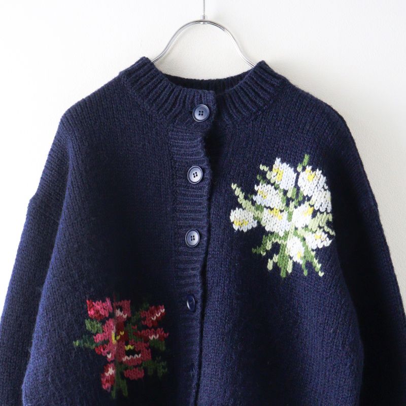 新品✨ケイタマルヤマ　サマーニットカーディガン　刺繍　花 苺 檸檬 葡萄 蝶 蜂 人気アイテム セブンテン SEVEN TEN × ケイタマルヤマ KEITAMARUYAMA