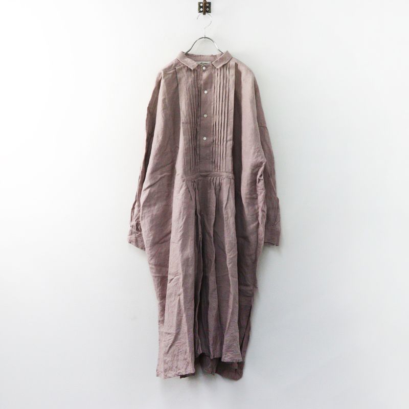美品 イチ アンティークス ICHI Antiquites リネンピンタックプル