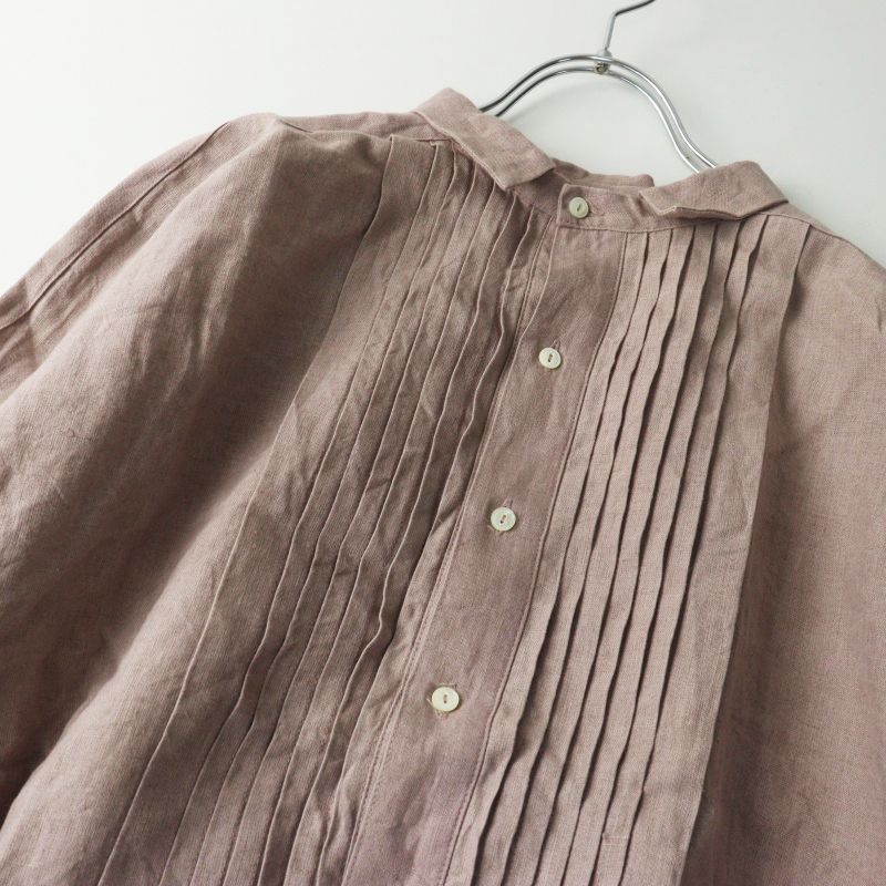 美品 イチ アンティークス ICHI Antiquites リネンピンタックプル