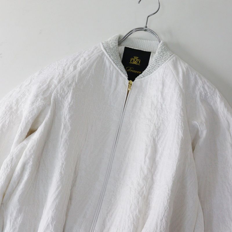 人気アイテム ドゥロワー Drawer PUFFYJACQUARDBLOUSON パフィー