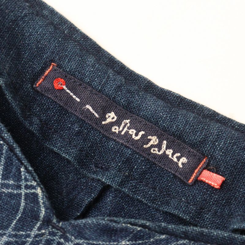人気 パラスパレス Pal'las Palace コットン 線柄 インディゴ プル