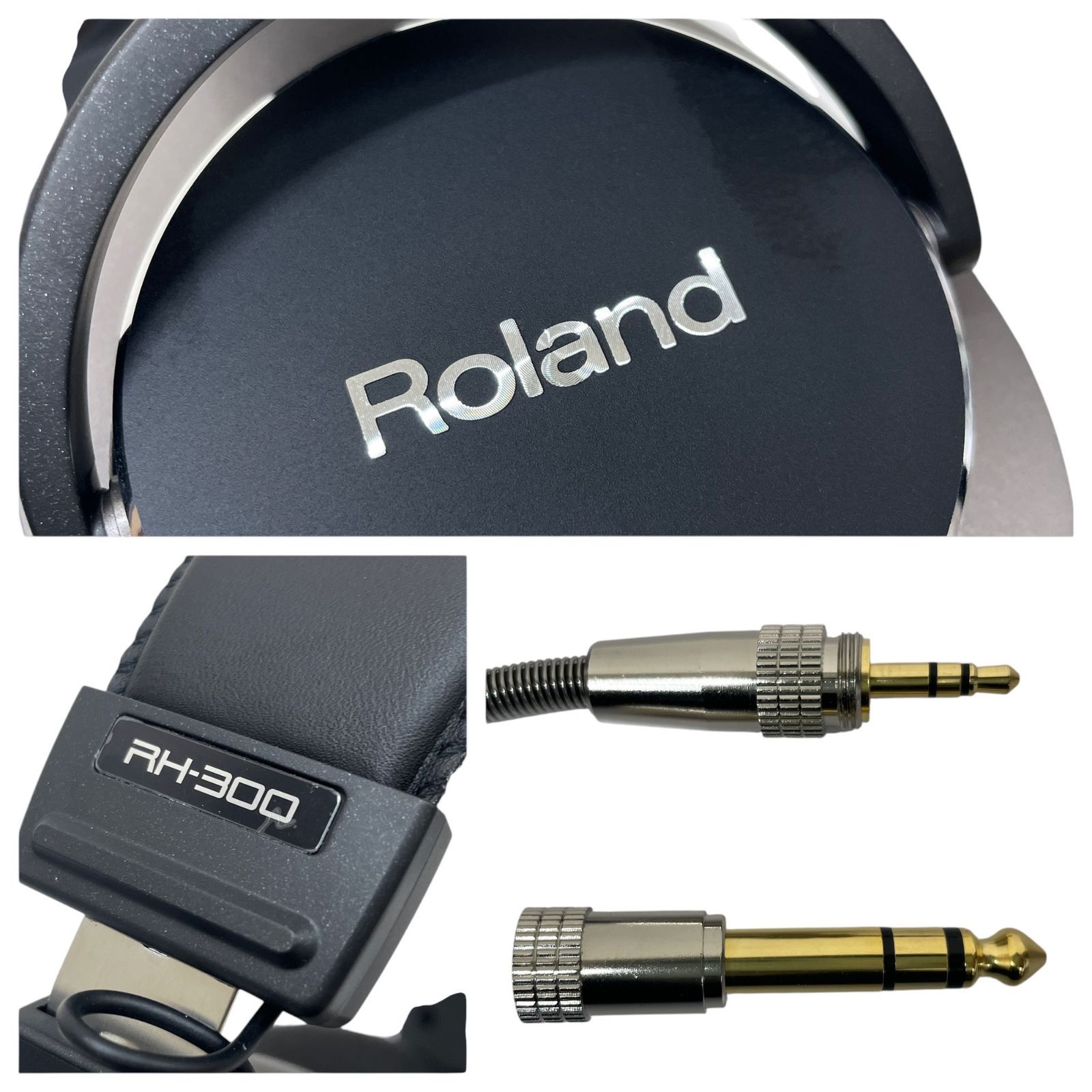 美中古 Roland RH-300 有線ヘッドホン ROLAND (ローランド) モニターヘッドホン 有線ヘッドホン RH-300