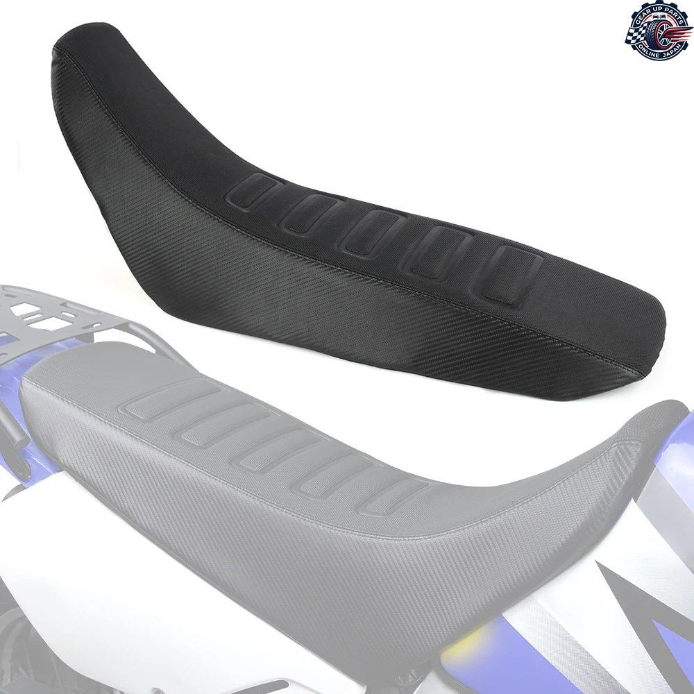 DR650 DR 650 1996-2025 オートバイ用ストライプ柄グリップシートカバー PVCレザー防水シートサドルクッションカバー