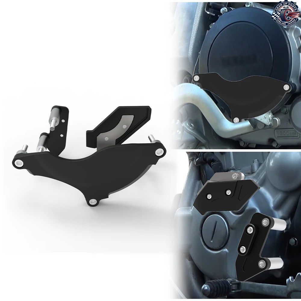 右左エンジンケースステータークラッチカバーガードクラッシュパッドスライダープロテクターヤマハWR250R WR250X WR25R WR25RB 2008-2020