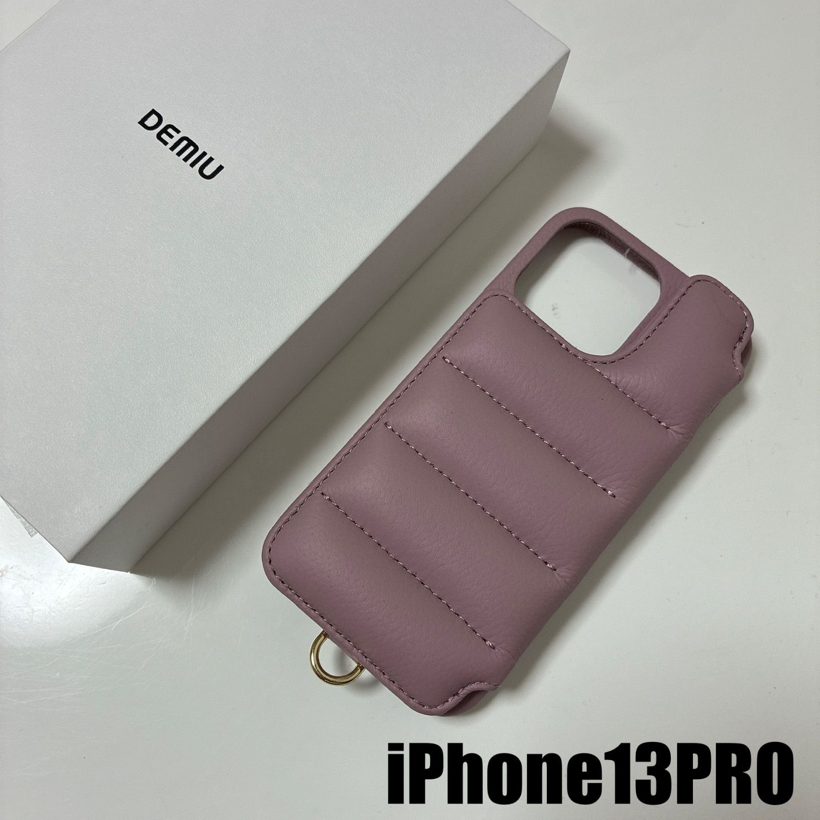 【iPhone13PRO】新品DEMIUデミュウdemiurvoデミウルーボiPhoneケースBARRONバロンライラック携帯ケーススマホケースレザーケーススマホカバー
