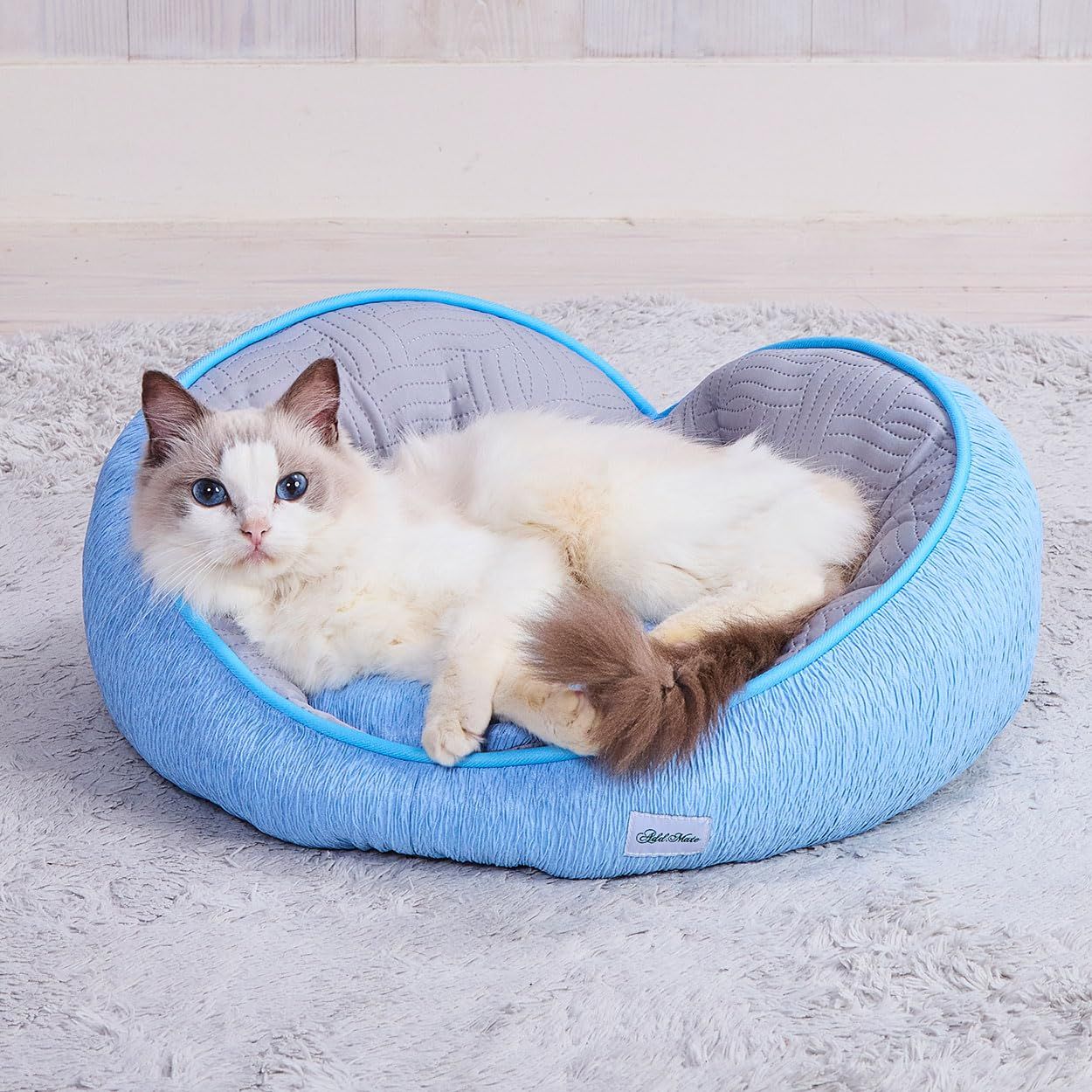 アドメイト (ADD. MATE) 犬猫用ベッド Cuna ひんやりハートウェーブ