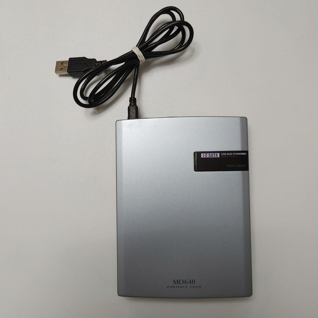 美品 I-O DATA ポータブルMOドライブ MOP2-U640P - メルカリ