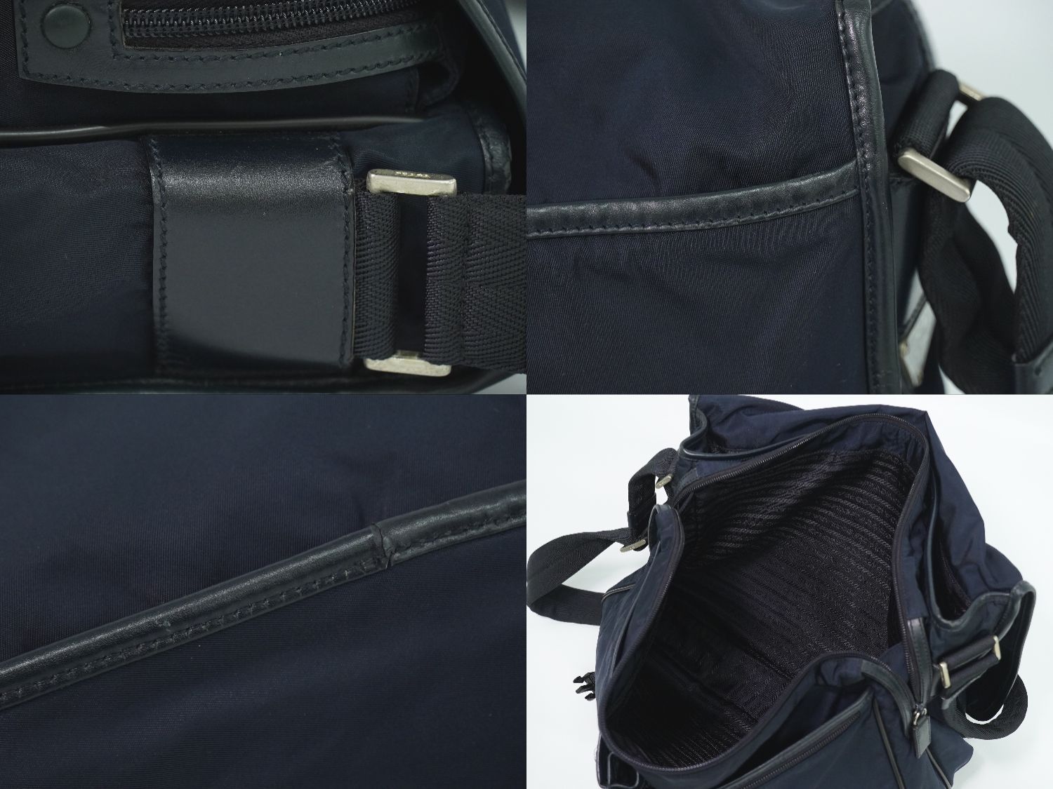 本物 プラダ PRADA ナイロン メッセンジャーバッグ ショルダーバッグ
