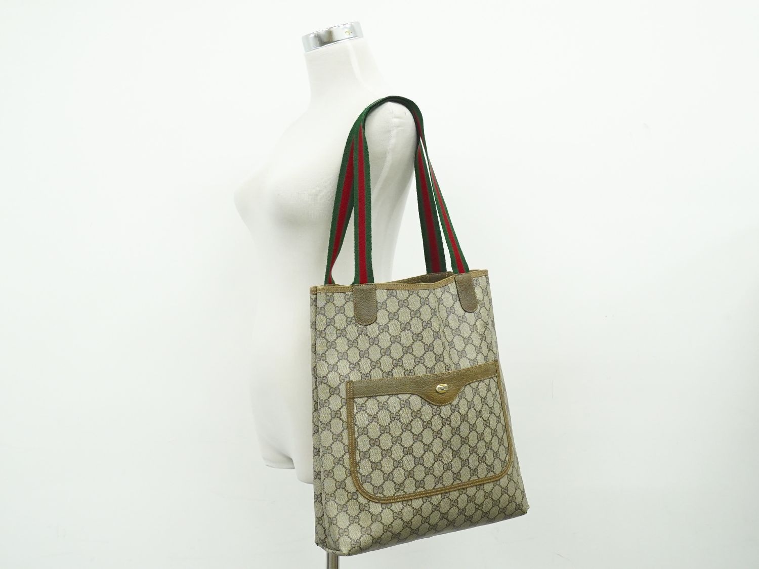 本物 グッチ GUCCI オールドグッチ シェリーライン GGスプリーム