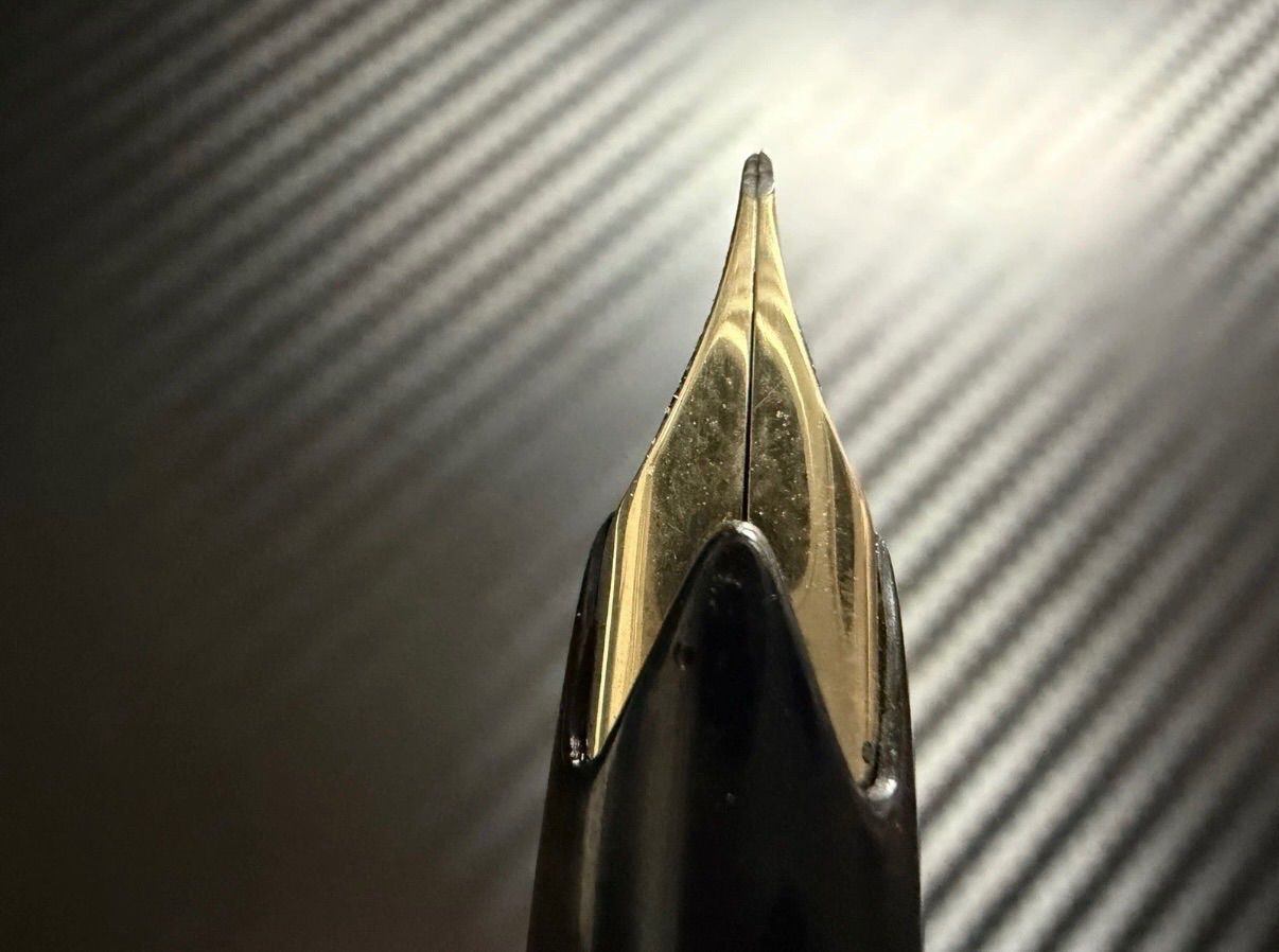 美品 モンブラン montblanc 吸入式 No.22 F 細字 万年筆 ブラック