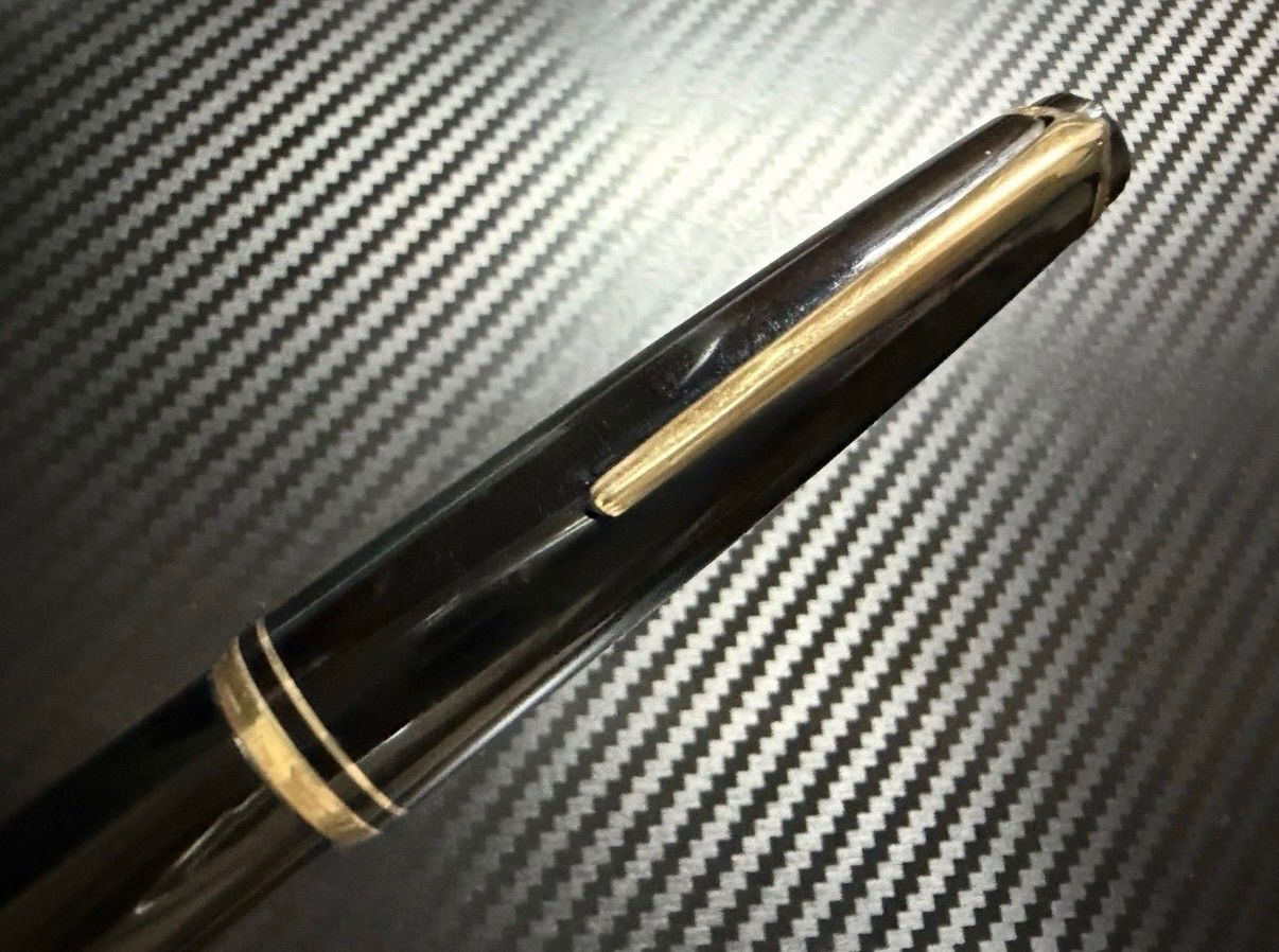 美品 モンブラン montblanc 吸入式 No.22 F 細字 万年筆 ブラック