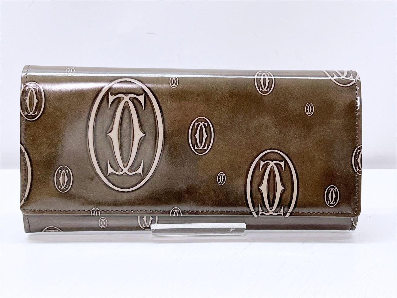 美品 Cartier カルティエ ハッピーバースデー エナメルレザー 小銭入れ