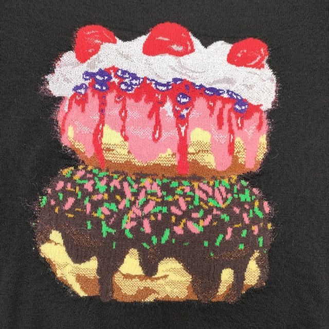 tricot COMME des GARCONS ケーキ ドーナツ ジャガード セーター