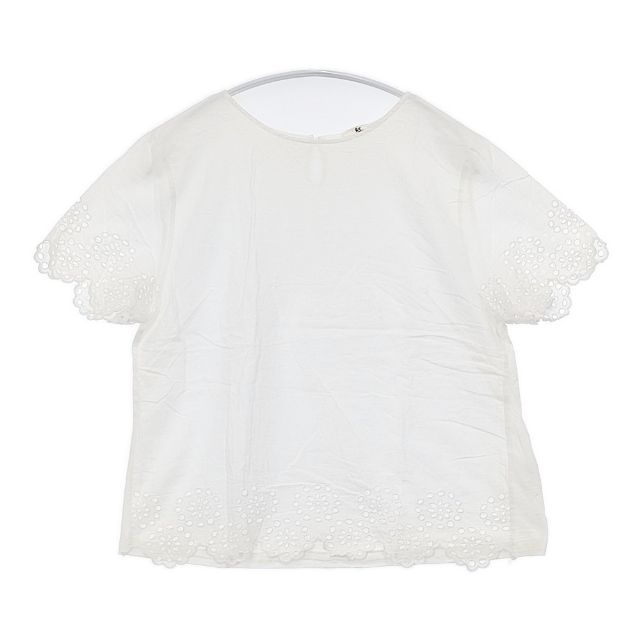 45R/45rpm 布帛×天竺カットワークTシャツ 定価23100円 ブラウス シャツ
