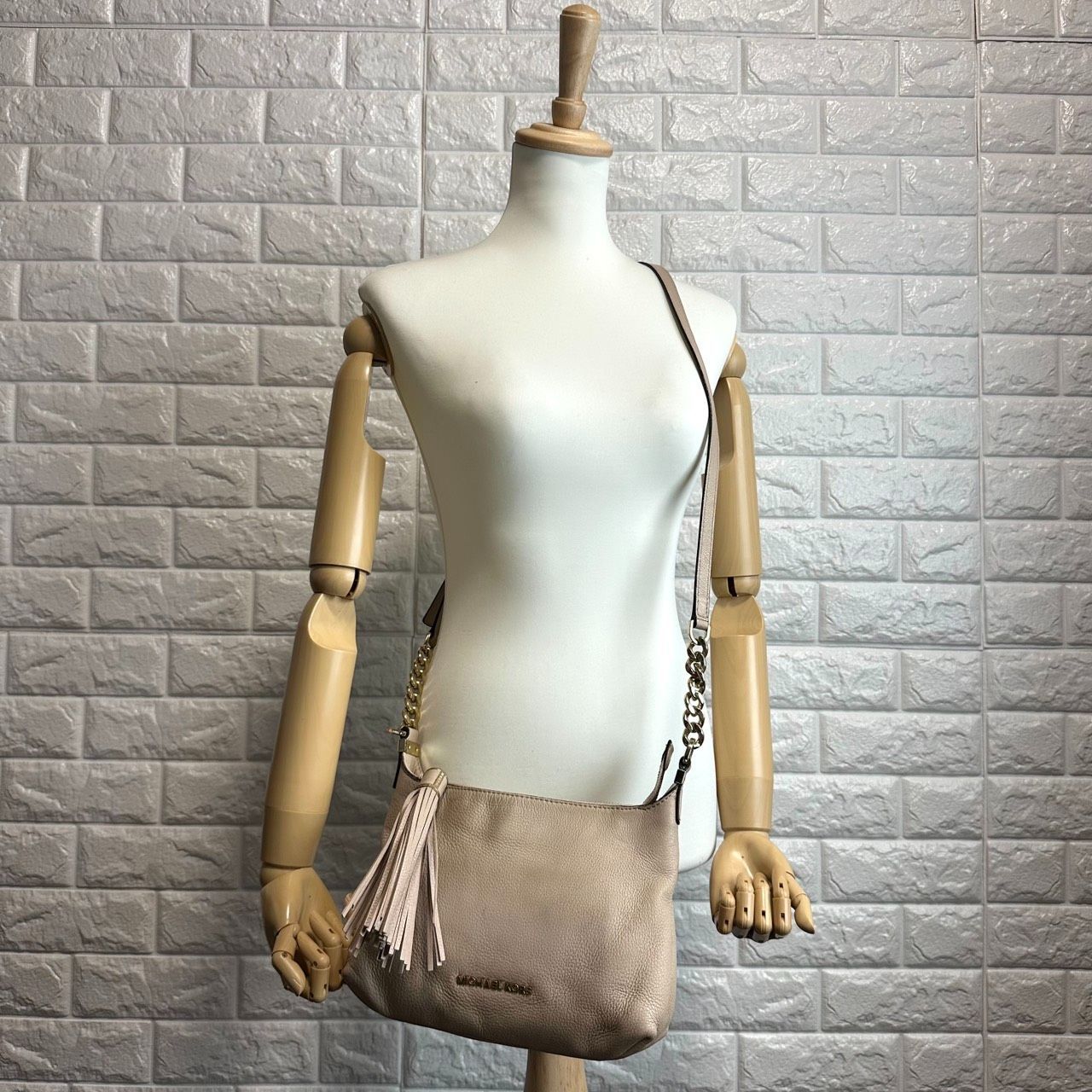 B5719】 MICHAEL KORS マイケルコース ショルダーバッグ レザー 