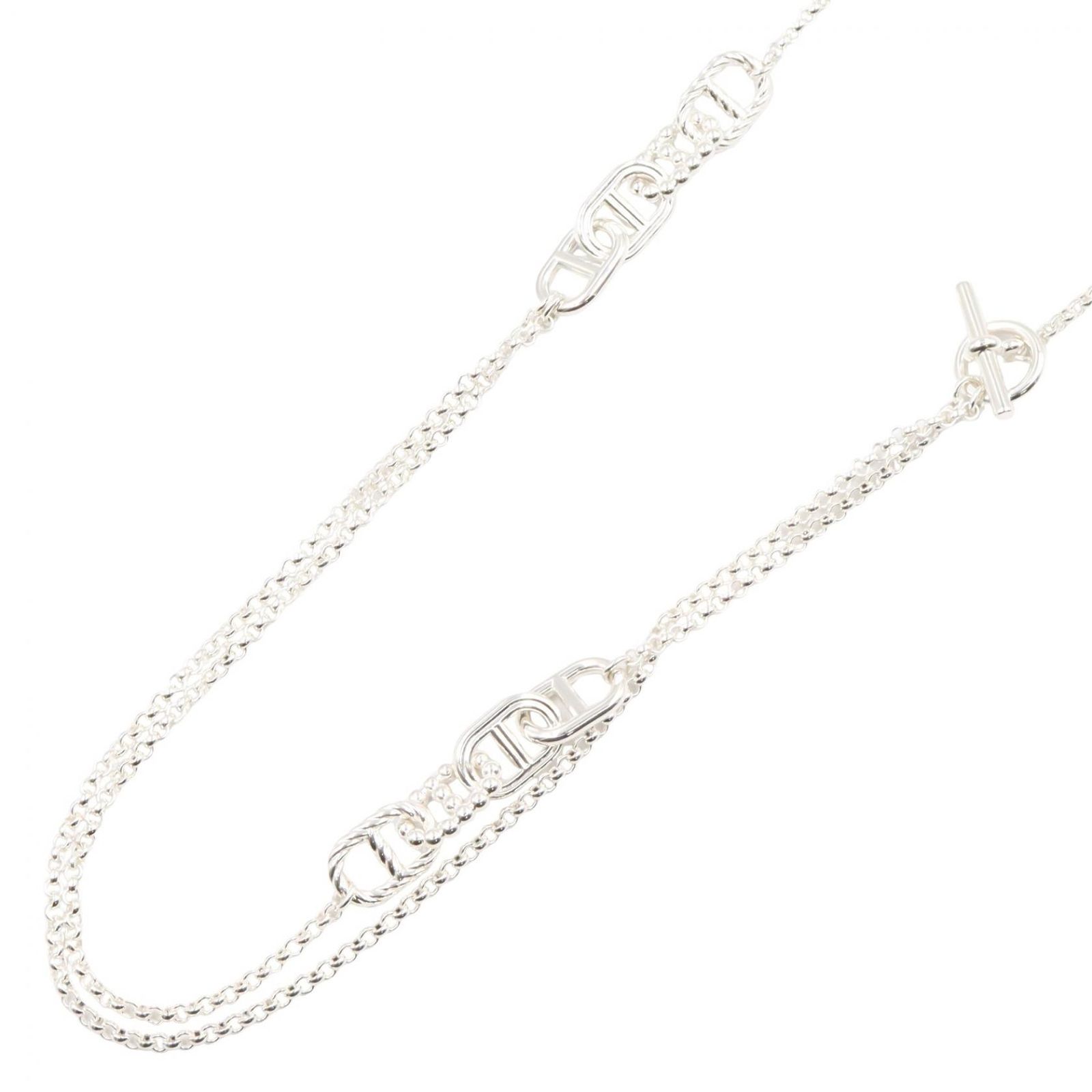 エルメス HERMES ネックレス シェーヌダンクル アレア2 ロングネックレス 首回り79㎝ シルバー925 シェーヌダンクル アレアⅡ ロングネックレス レディース 未使用