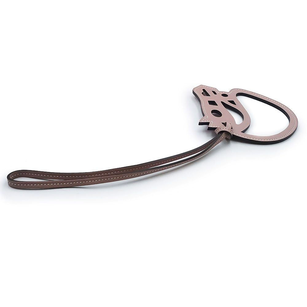 エルメス パドック シュバル ヴォースイフト グリシーヌ グリシン ピンク バッグチャーム レザー 箱付 HERMES（新品・未使用品） エルメス パドック シュバル ヴォースイフト グリシーヌ グリシン