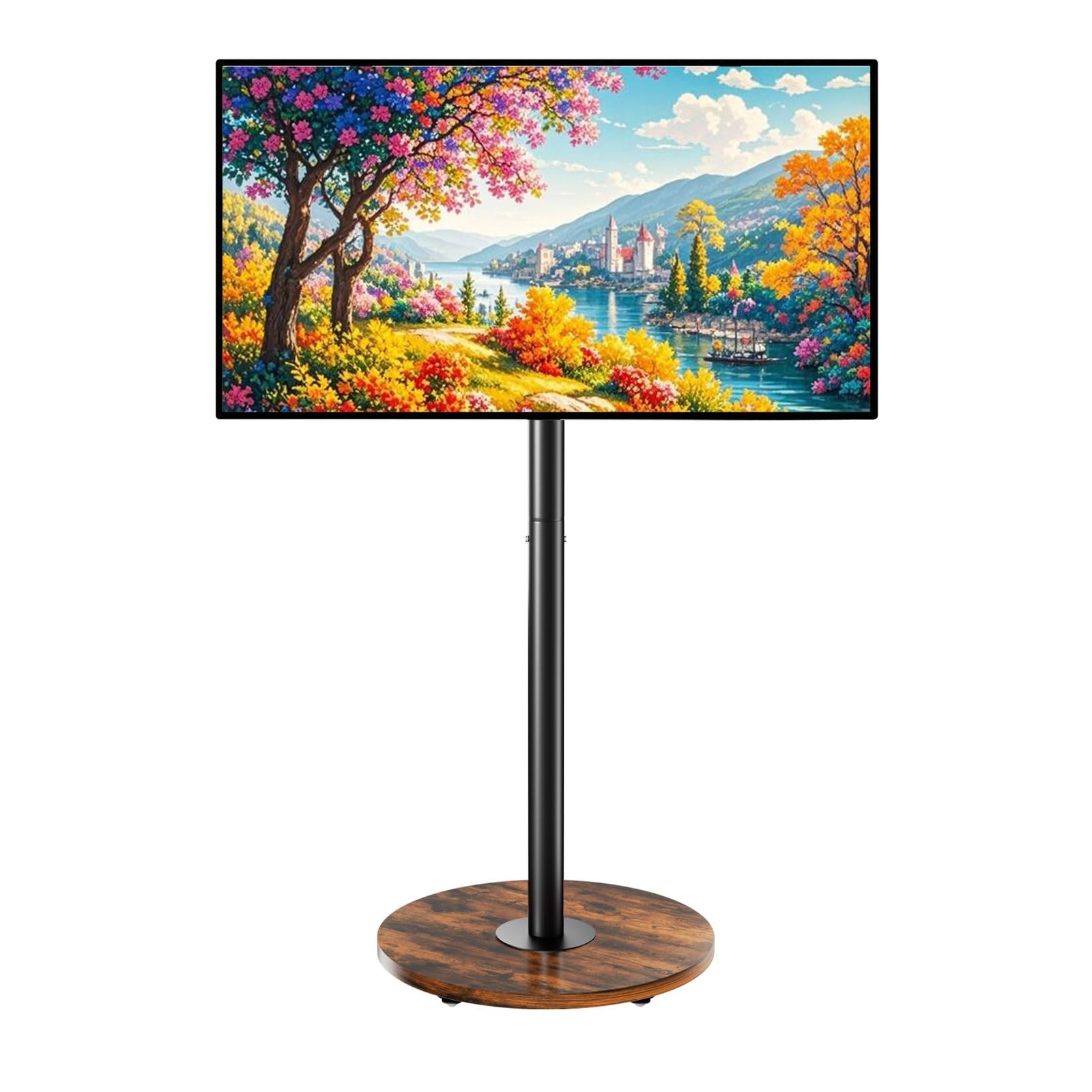 自立式 tvスタンド モニタースタンド ハイタイプ tv台 高さ調整 床置き 40~75インチ ディスプレイ テレビ台 スタンド 耐荷重50kg キャスター付き 家用 テレビスタンド 会社用 UNHO ブラック