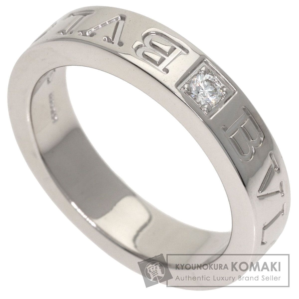BVLGARI ブルガリ ダブルロゴ 1P ダイヤモンド リング・指輪 K18WG