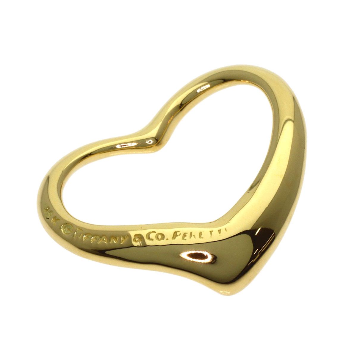 TIFFANY&Co. ティファニー オープンハート ペンダントトップ K18YG