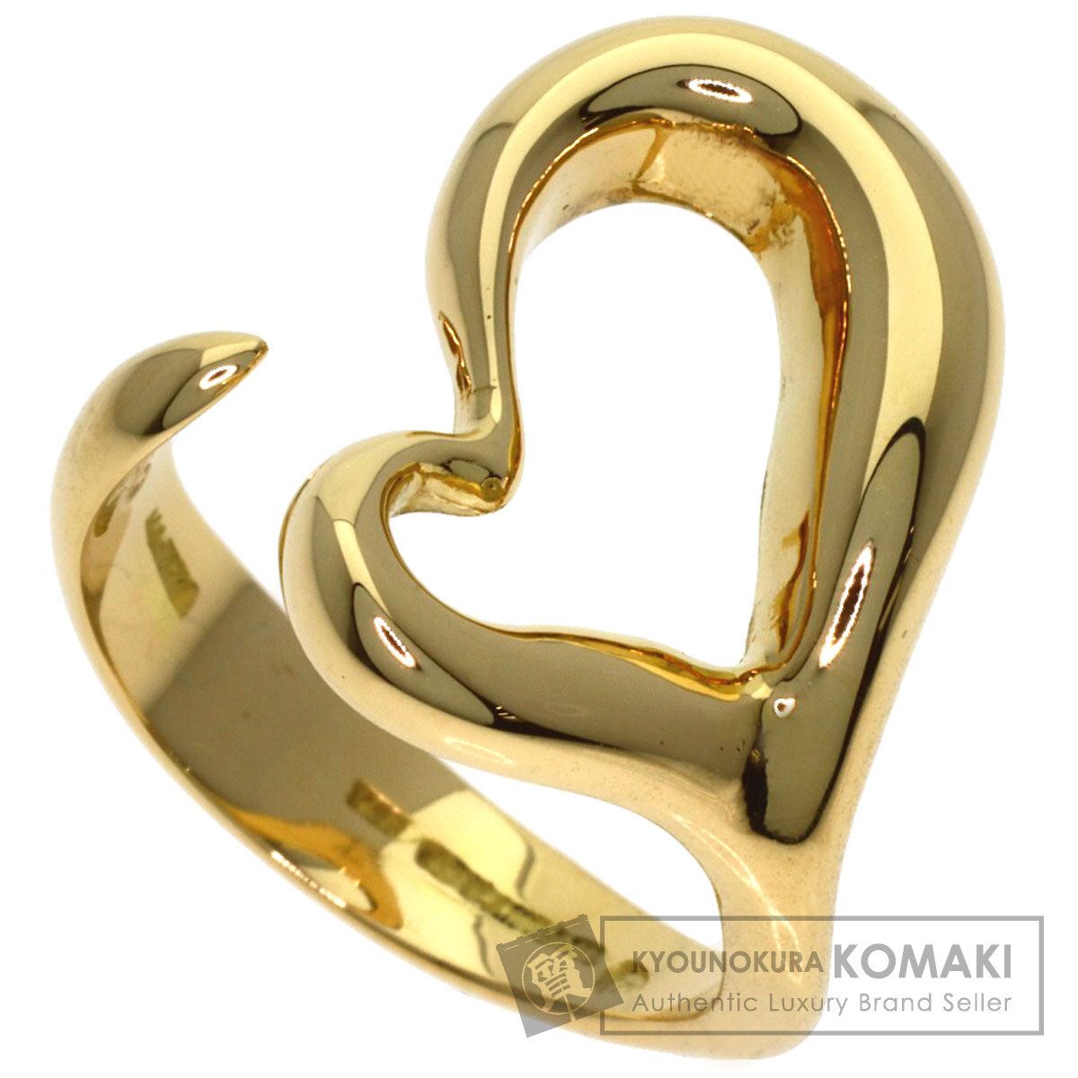 TIFFANY&Co. ティファニー オープンハート リング・指輪 K18YG レディース [中古]
