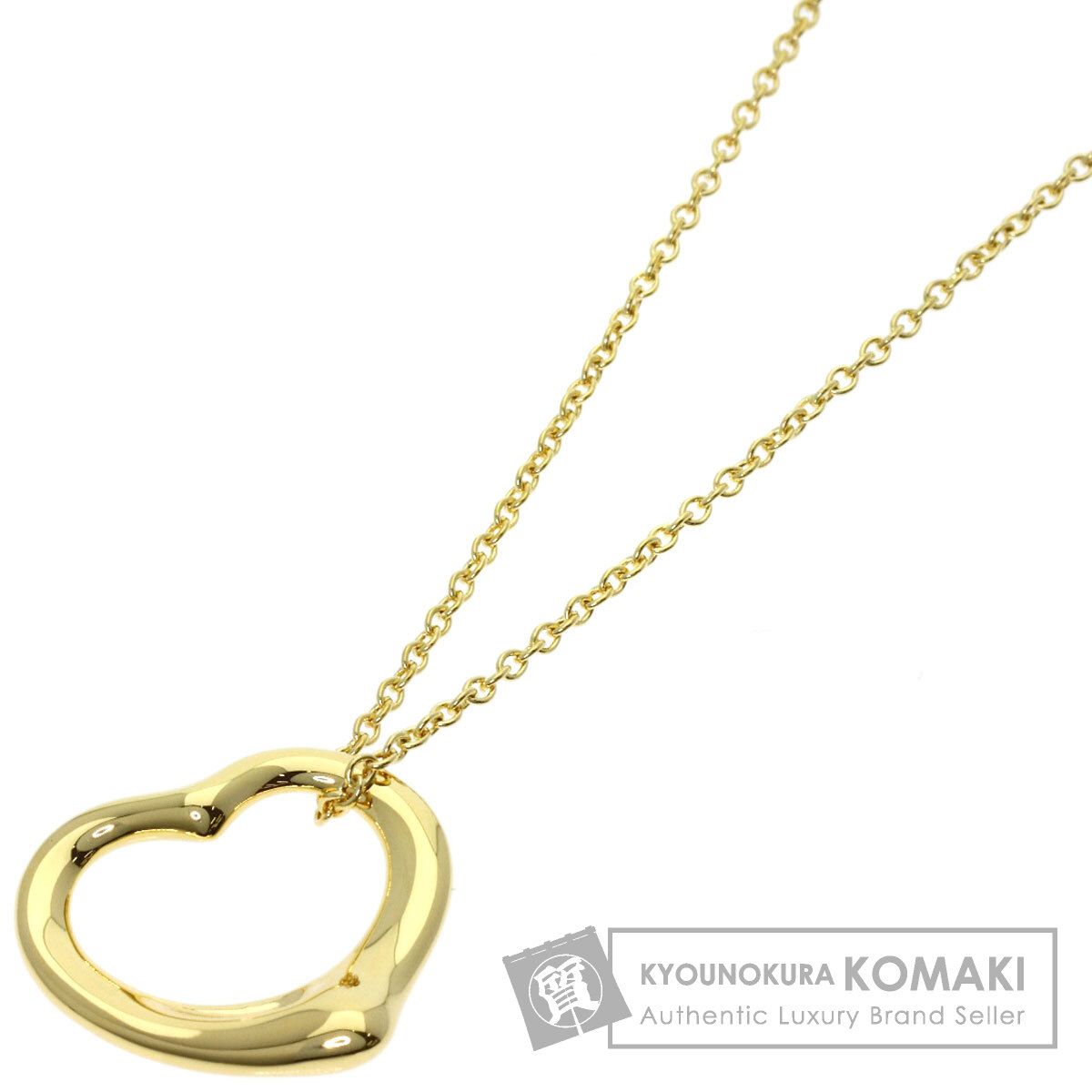 TIFFANY&Co. ティファニー オープンハート ネックレス K18YG レディース [中古]