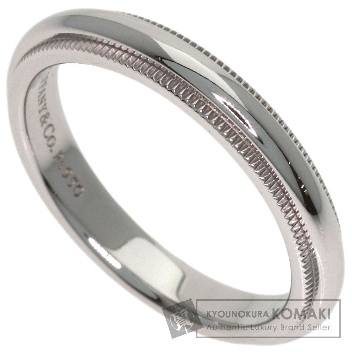 TIFFANY&Co. ティファニー ミルグレイン リング・指輪 PT950 レディース [中古]