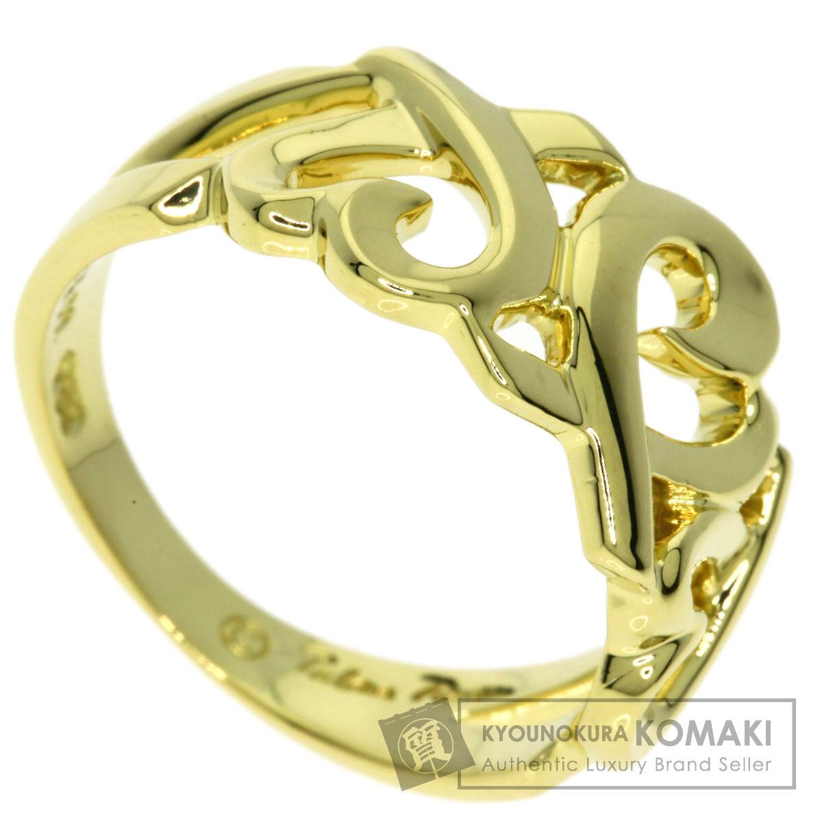 TIFFANY&Co. ティファニー トリプル ラビングハート リング・指輪 K18YG レディース [中古]