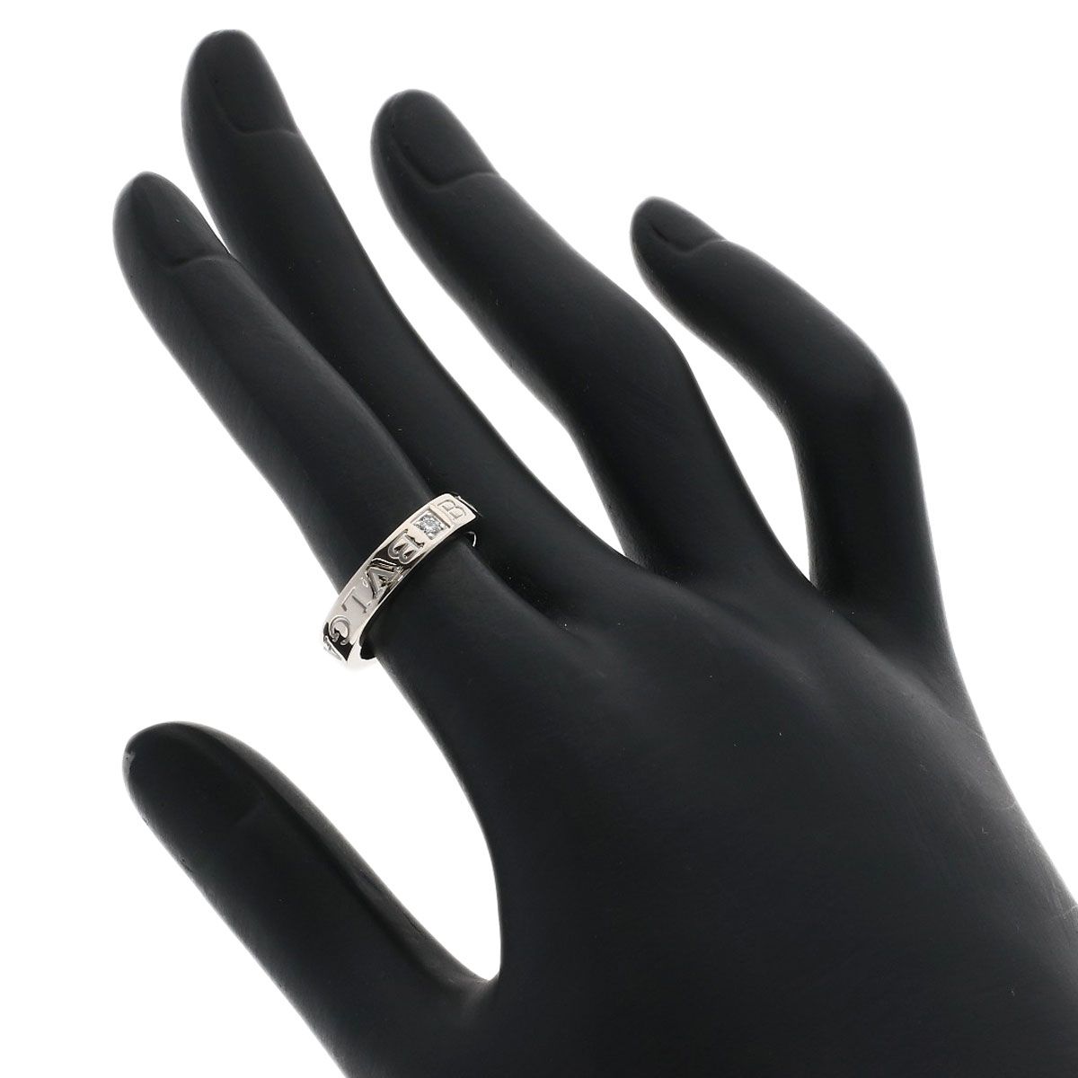BVLGARI ブルガリ ダブルロゴ ダイヤモンド リング・指輪 K18WG