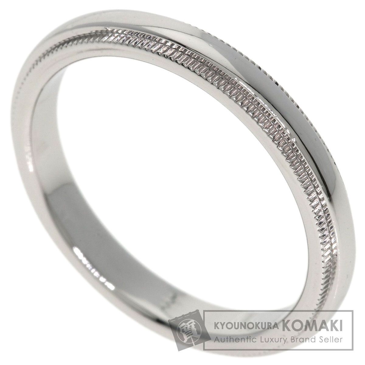 TIFFANY&Co. ティファニー ミルグレイン リング・指輪 PT950 レディース [中古]
