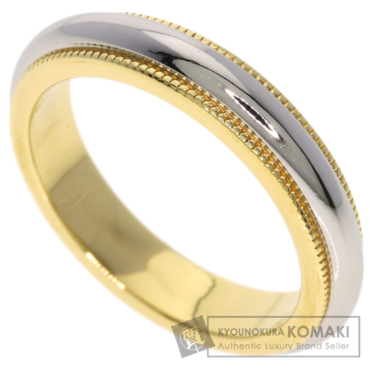 TIFFANY&Co. ティファニー ミルグレイン リング・指輪 K18YG PT950 レディース [中古]