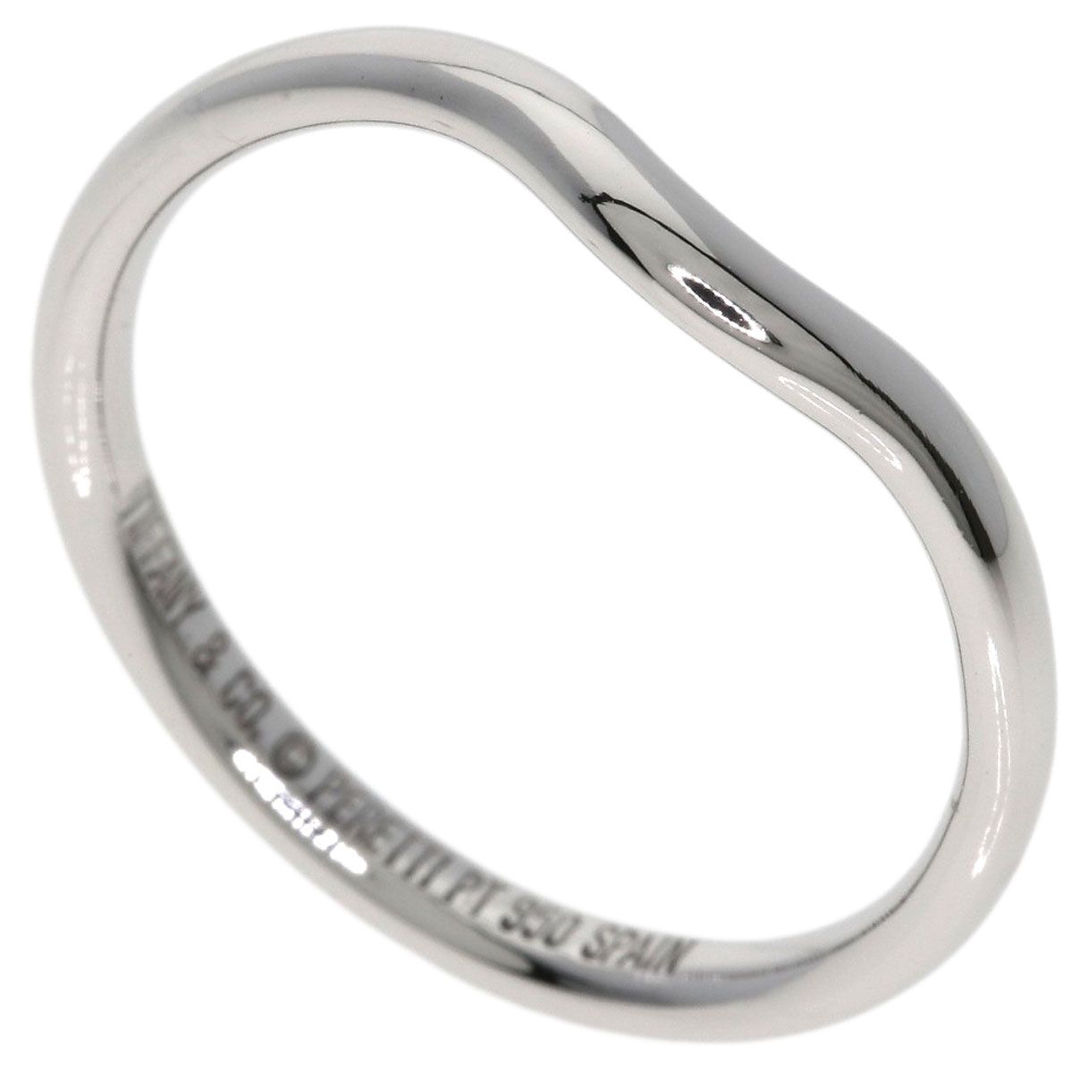 TIFFANY&Co. ティファニー カーブドバンド リング・指輪 PT950