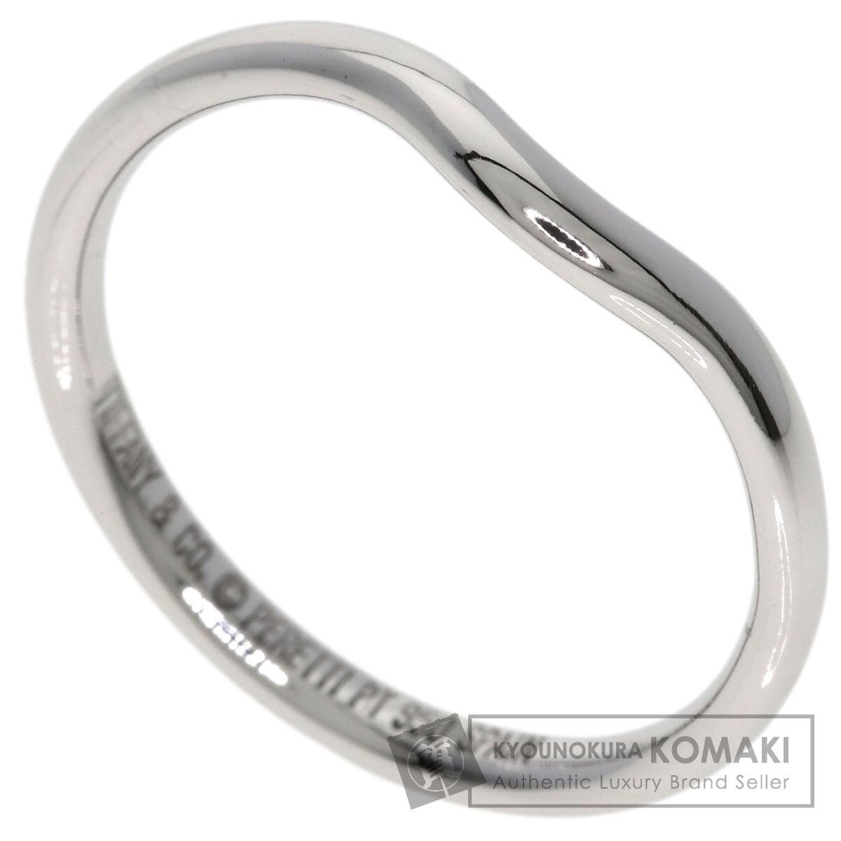 TIFFANY&Co. ティファニー カーブドバンド リング・指輪 PT950 レディース [中古]