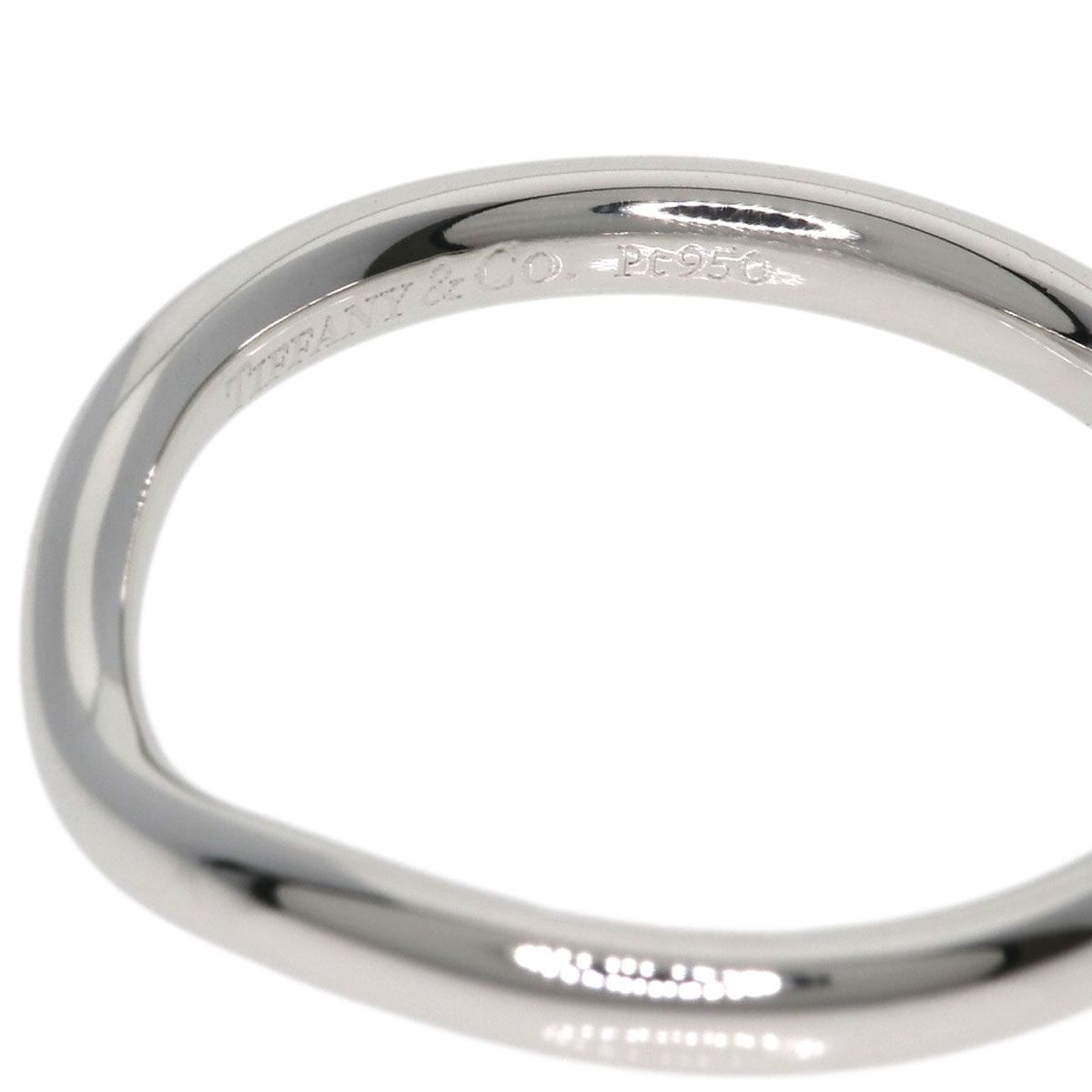 TIFFANY&Co. ティファニー カーブドバンド リング・指輪 PT950