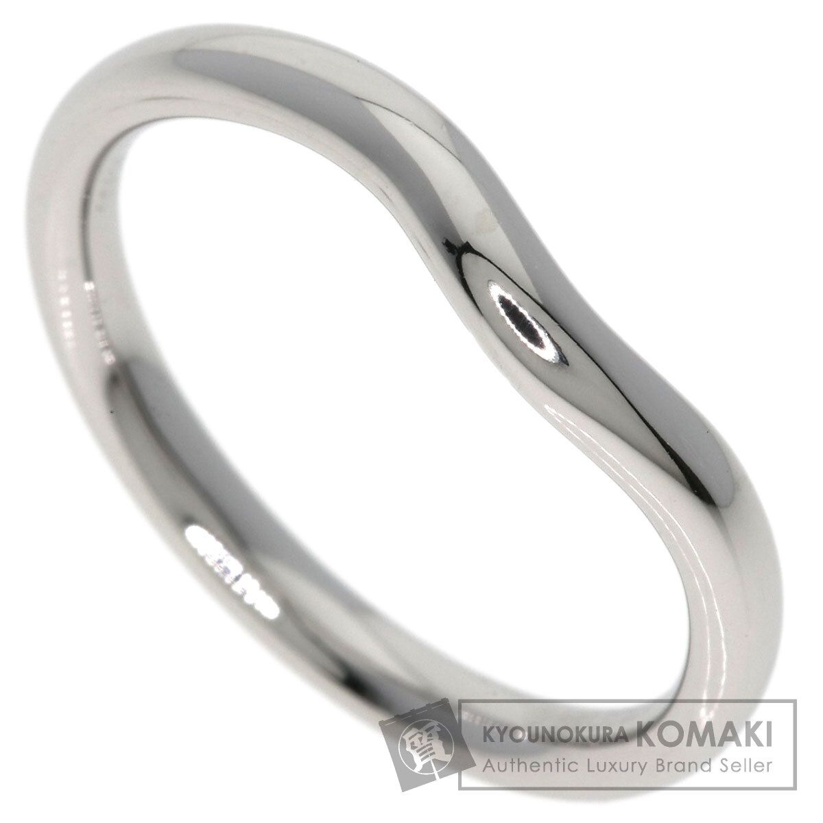 TIFFANY&Co. ティファニー カーブドバンド リング・指輪 PT950 レディース [中古]