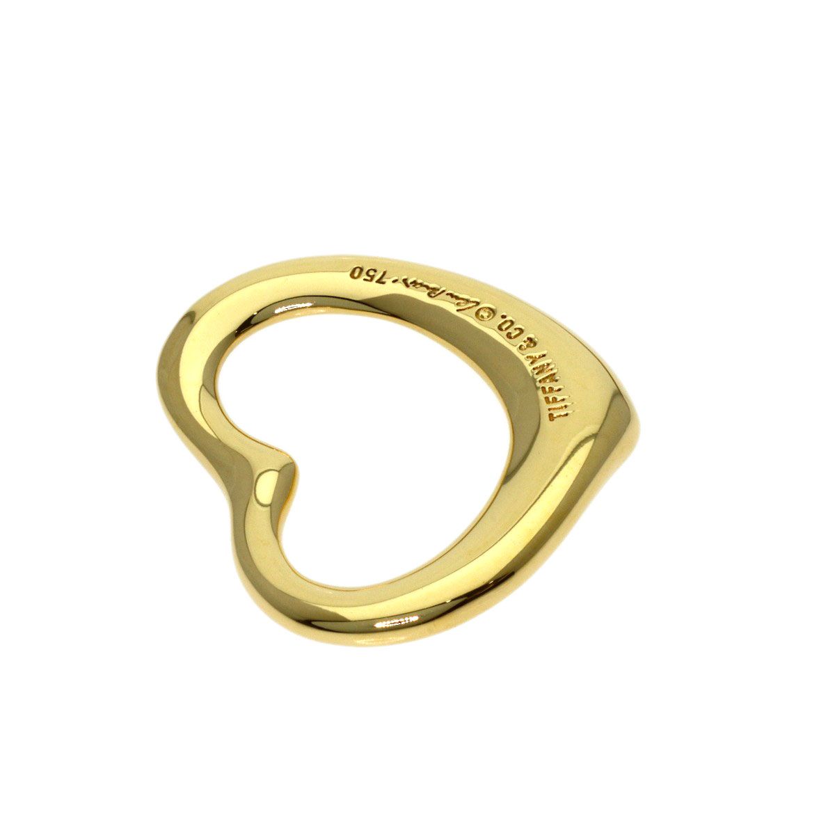 TIFFANY&Co. ティファニー オープンハート ペンダントトップ K18YG