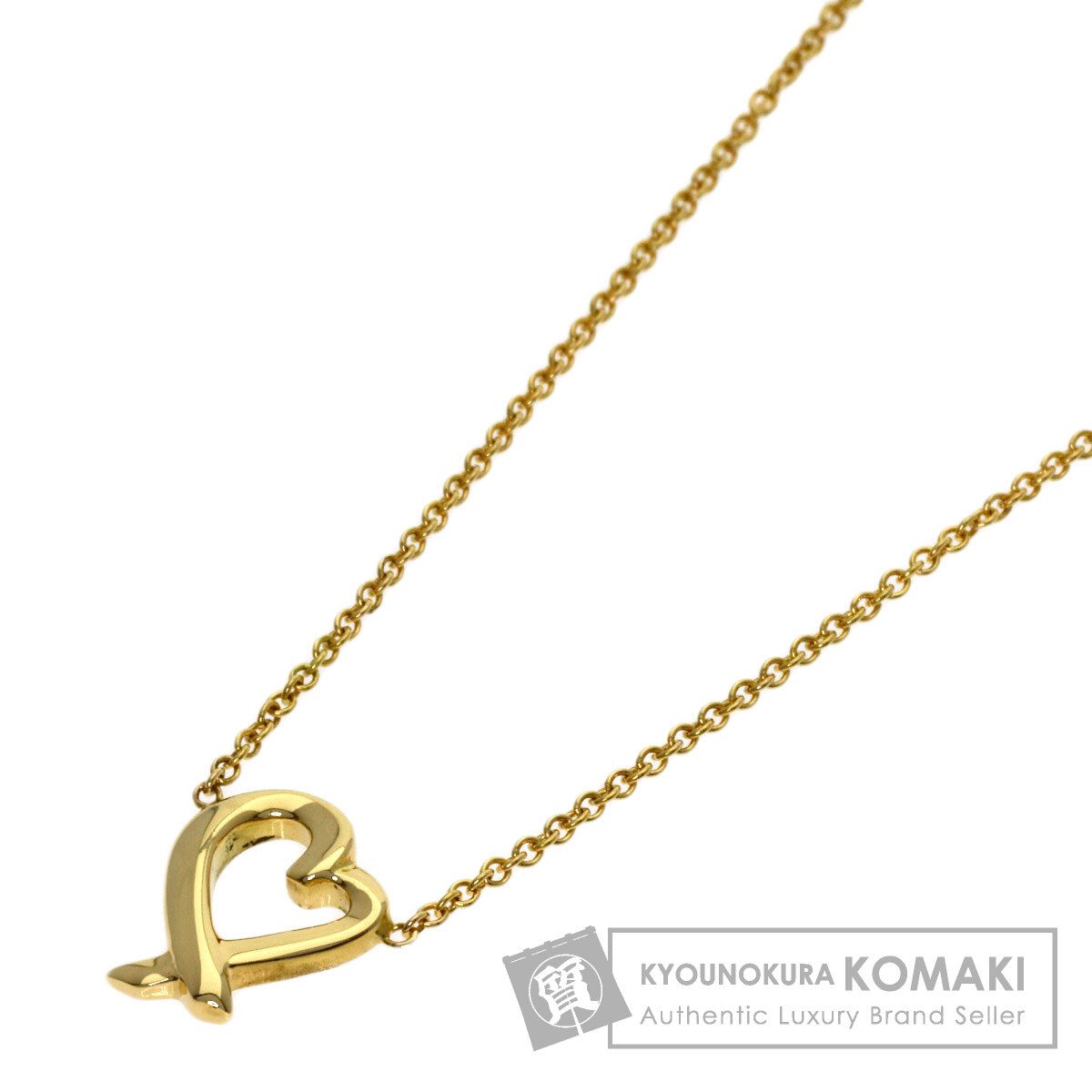 TIFFANY&Co. ティファニー ラビングハート ネックレス K18YG レディース [中古]