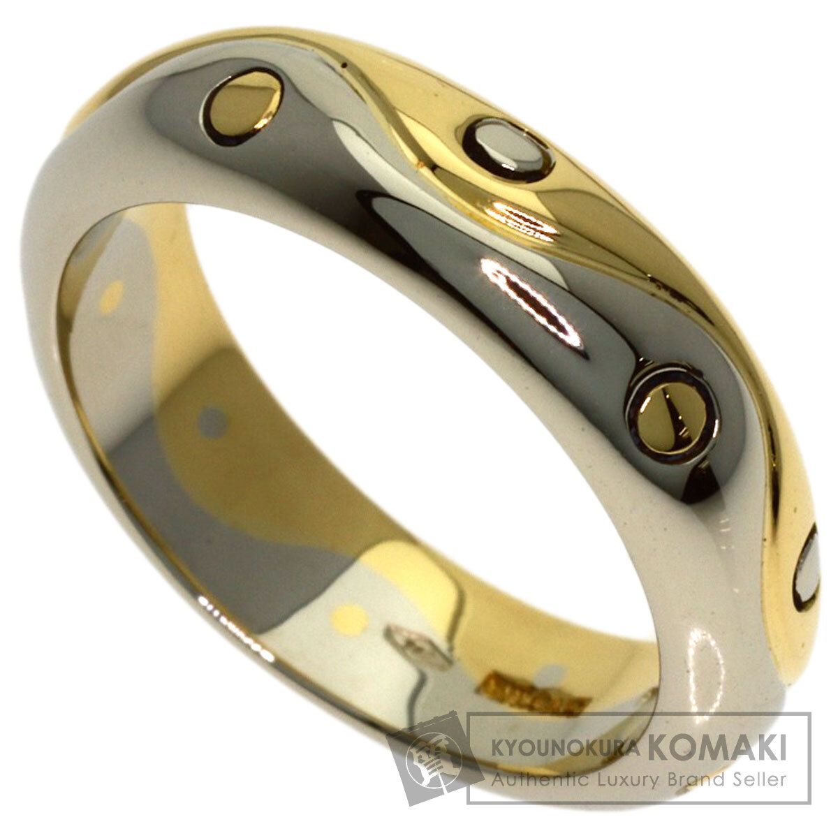 BVLGARI ブルガリ オンダリング リング・指輪 K18YG K18WG レディース [中古]