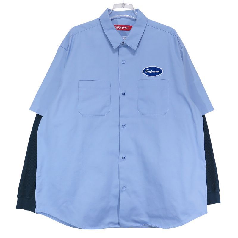 SUPREME シュプリーム 23AW THERMAL SLEEVE WORK SHIRT サーマル