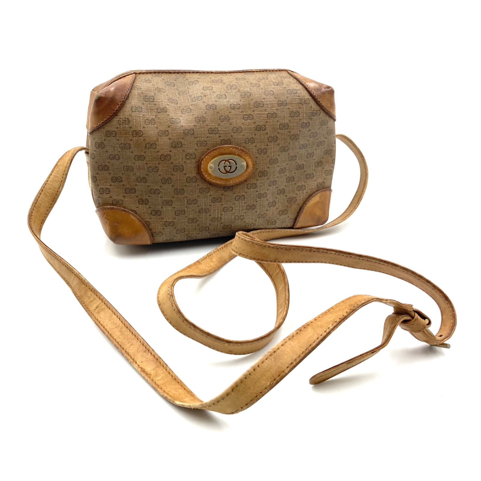 GUCCI グッチ マイクロGG ショルダーバッグ 斜めがけ クロスボディ