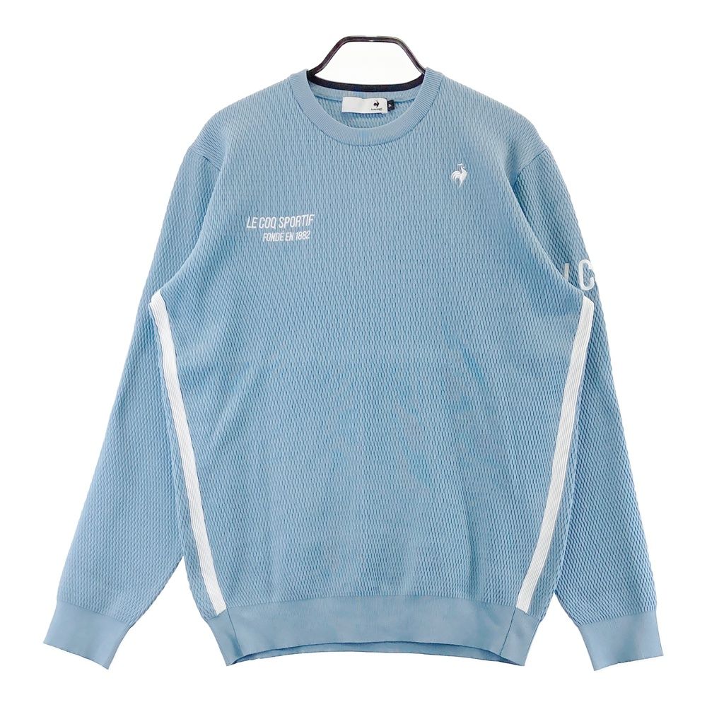 サイズ：3L LE COQ GOLF ルコックゴルフ ウォッシャブル ニットセーター ブルー系 [240101722132] ゴルフウェア メンズ ストスト